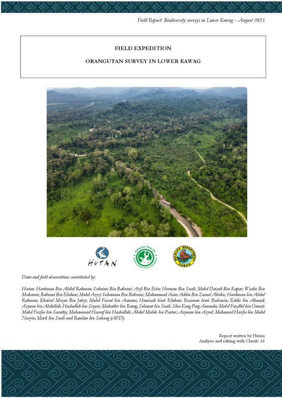 FIELD EXPEDITION ORANGUTAN SURVEY IN LOWER KAWAG