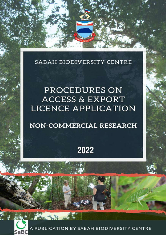 Sabah Biodiversity Centre Procedures on Access & Export Licence Application 2022